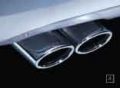 AMG rear silencer, oval, twin-pipe